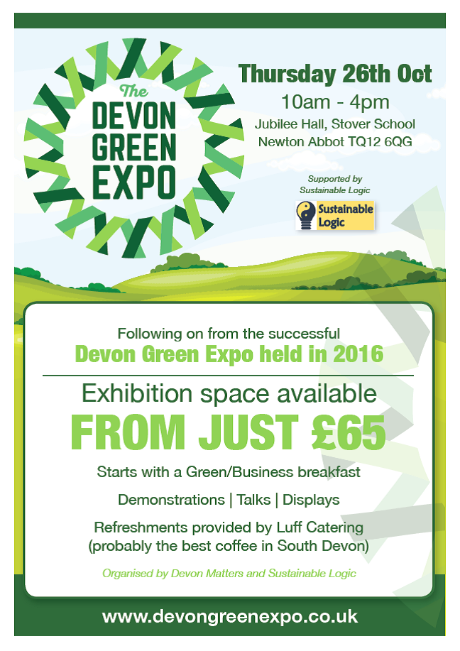 Devon Green Expo exhibitors rate card and booking form